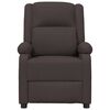 vidaXL Fauteuil inclinable &eacute;lectrique Marron fonc&eacute; Tissu