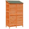 vidaXL Abri de jardin Marron 106 x 56 x 176,5 cm Bois de Sapin Massif