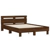 vidaXL Cadre de lit sans matelas ch&ecirc;ne marron 120x190 cm