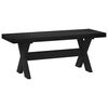 vidaXL Banc de salle &agrave; manger NOAIN 120 x 41 x 45 cm Pin massif Noir