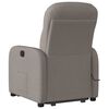 vidaXL Fauteuil inclinable de massage électrique Taupe Tissu