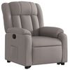vidaXL Fauteuil inclinable taupe tissu