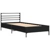 vidaXL Cadre de lit sans matelas noir 75x190 cm