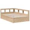 vidaXL Lit biblioth&egrave;que sans matelas 135x190 cm bois de pin massif