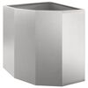 vidaXL Jardini&egrave;re d'Angle Argent&eacute; 45 x 45 x 50 cm Acier inoxydable