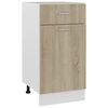 vidaXL Armoire de plancher tiroir Ch&ecirc;ne sonoma 40x46x81,5 cm Agglom&eacute;r&eacute;