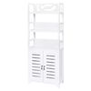 vidaXL Armoire de salle de bain Albuquerque Bois Blanc 46x24x117,5 cm