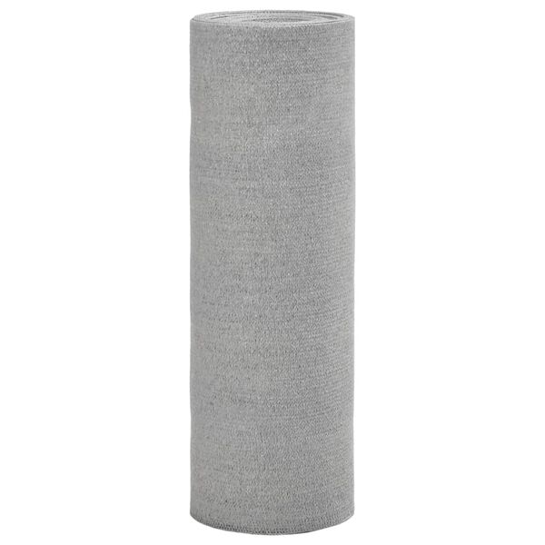 vidaXL Filet brise-vue gris clair 1,5x10 m PEHD 150 g/m&sup2;
