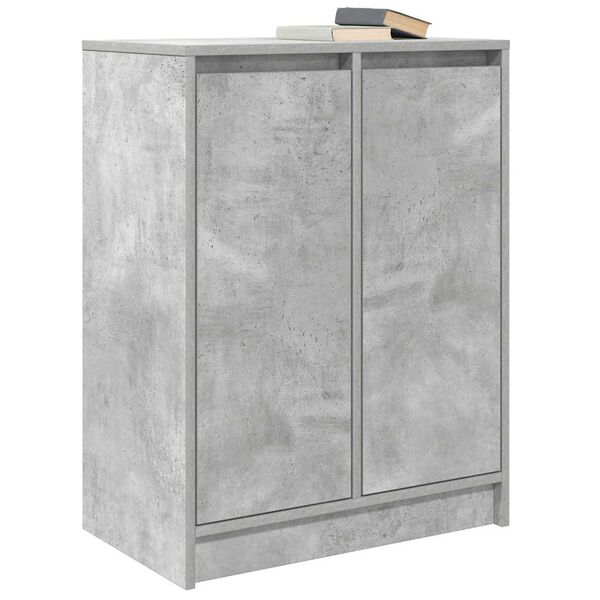 vidaXL Buffet gris b&eacute;ton 57x34x76 cm bois d'ing&eacute;nierie