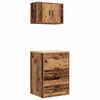 vidaXL Armoires de garage 2 pcs vieux bois bois d'ing&eacute;nierie