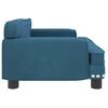 vidaXL Lit pour chien bleu 70x45x30 cm velours