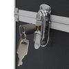 vidaXL Mallette à maquillage 37x24x35 cm Noir Aluminium