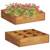 vidaXL Lit sur&eacute;lev&eacute;de jardin &agrave; herbes Bois d'acacia massif 60x60x15 cm