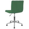 vidaXL Chaises pivotantes &agrave; manger lot de 2 Vert fonc&eacute; Velours