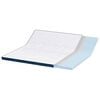 vidaXL Surmatelas Blanc 180 x 200 cm Tissu Jacquard