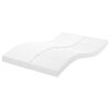 vidaXL Matelas en mousse blanc 120x200 cm 7 zones duret&eacute; 20 ILD
