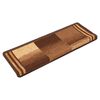 vidaXL Tapis d'escalier autoadhésifs 5 pcs 65x21x4 cm Marron