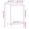 vidaXL Buffets 2 pcs blanc 40x35x70 cm bois d’ingénierie