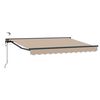 vidaXL Auvent r&eacute;tractable &eacute;lectrique Beige et Anthracite 2,5 x 2 m