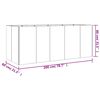 vidaXL Lit sur&eacute;lev&eacute; de jardin 200x80x80 cm acier corten