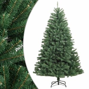vidaXL Sapin de No&euml;l artificiel &agrave; charni&egrave;res avec support vert 180 cm