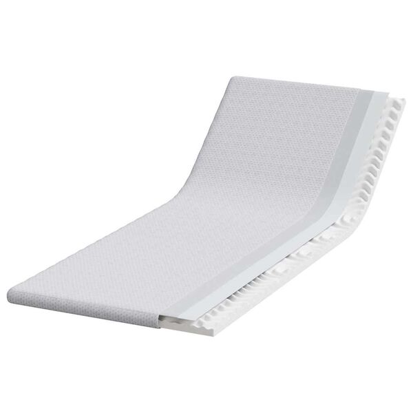 vidaXL Surmatelas Blanc 80 x 200 cm Tissu Jacquard