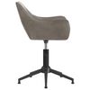 vidaXL Chaises pivotantes &agrave; manger lot de 4 gris clair velours