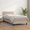 vidaXL Sommier &agrave; lattes de lit avec matelas Cappuccino 100x200 cm