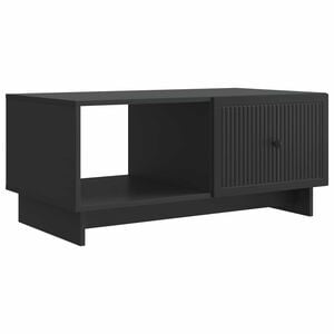 vidaXL Table basse Noir 90 x 50 x 40 cm Bois d'ing&eacute;nierie