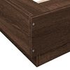 vidaXL Cadre de lit sans matelas ch&ecirc;ne marron 75x190 cm