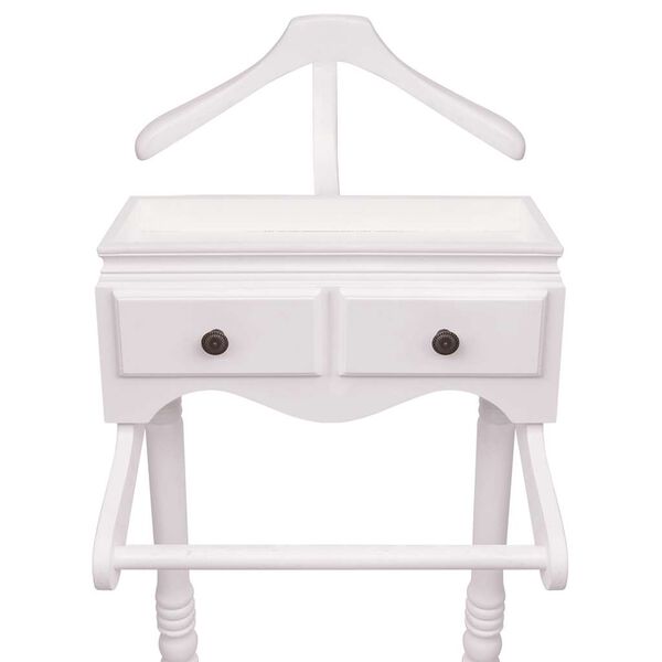 vidaXL Portant à vêtements avec armoire Bois Blanc