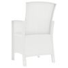 vidaXL Chaises de jardin lot de 2 avec coussins Rotin PP Blanc