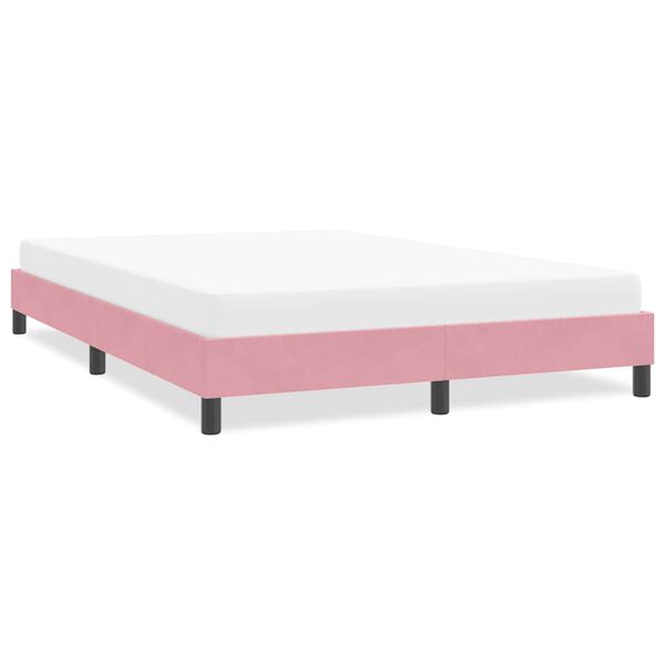 vidaXL Cadre de lit sans matelas rose 160x210 cm velours