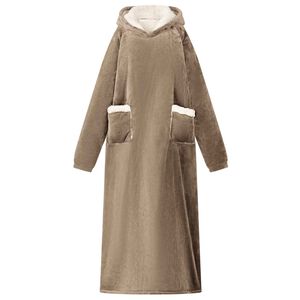 vidaXL Sweat &agrave; capuche couverture Camel M Polaire et flanelle