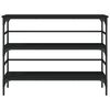 vidaXL Table console noir 100x32x75 cm bois d'ingénierie