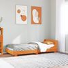 vidaXL Cadre de lit sans matelas cire marron 100x200cm bois pin massif