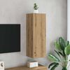 vidaXL Meuble TV ch&ecirc;ne artisanal 30,5x30x90 cm bois d'ing&eacute;nierie