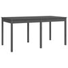vidaXL Ensemble &agrave; manger de jardin 7 pcs gris bois massif de pin