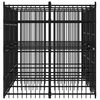 vidaXL Chenil d'ext&eacute;rieur pour chiens Acier 7,37 m&sup2;
