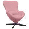 vidaXL Fauteuil &oelig;uf Rose 63 x 73 x 90 cm Velours