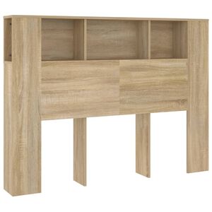 vidaXL Armoire de t&ecirc;te de lit Ch&ecirc;ne sonoma 140x18,5x104,5 cm