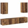 vidaXL Ensemble meuble TV 4 pc Bois Ancien Bois d'ing&eacute;nierie