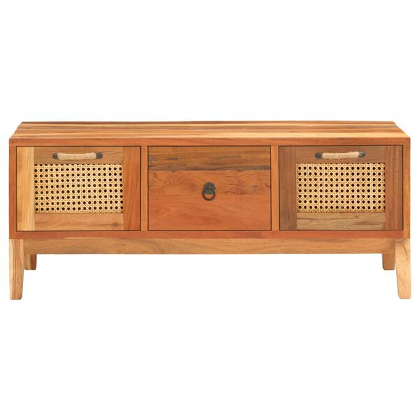 vidaXL Table basse 100x50x40 cm Bois de r&eacute;cup&eacute;ration massif