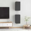 vidaXL Meubles TV 2 pcs Gris 30,5x30x60 cm Bois d’ingénierie