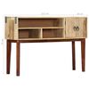 vidaXL Table console 115x30x76 cm Bois de manguier massif brut