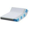 vidaXL Matelas Blanc et Gris 140 x 190 cm Tissu jacquard