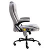 vidaXL Chaise de bureau de massage Gris clair Velours