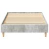 vidaXL Cadre de lit Gris b&eacute;ton 203 x 93 x 25 cm Bois d'ing&eacute;nierie
