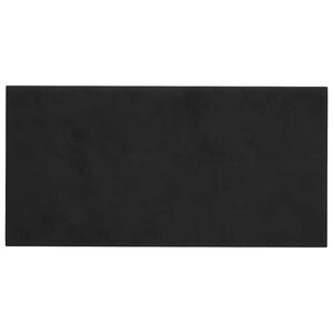 vidaXL T&ecirc;te de lit murale 12 pc Noir Velours