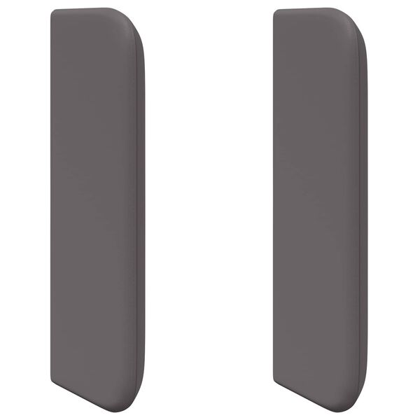 vidaXL Oreille de t&ecirc;te de lit 2 pcs Gris 40 x 16 x 5 cm